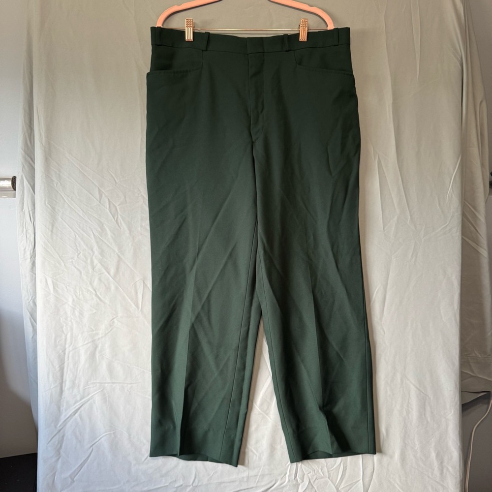 Arnold Palmer Mens Golf Trousers Size 38 Green Career Business Formal Event